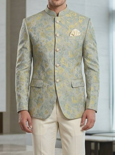 Sea Green Multicolor Jodhpuri